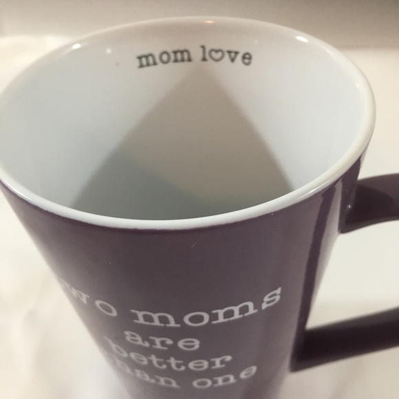 Mom love 18oz latte/coffee mug 2 moms are better than one - Picture 3 of 4